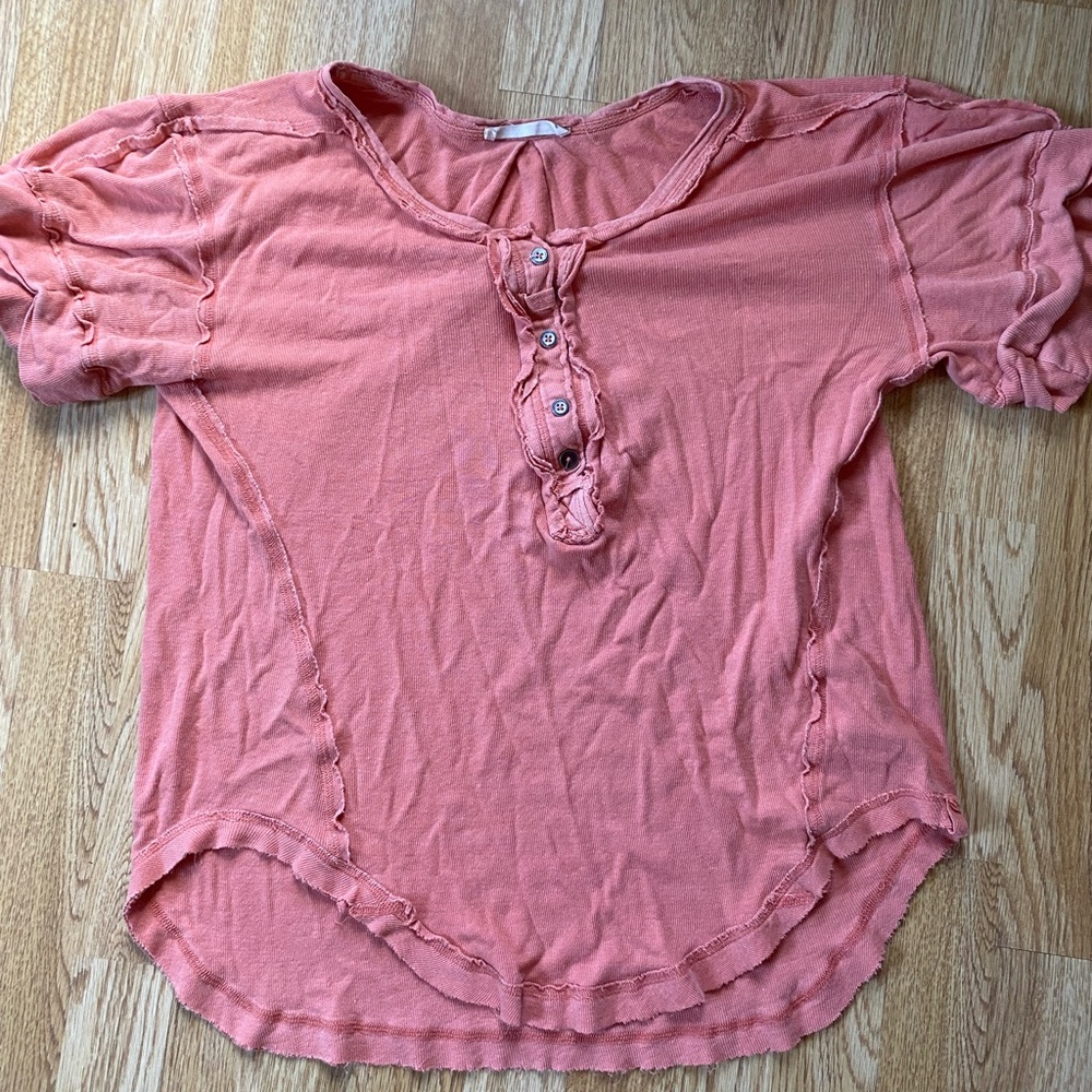 Peach We The Free boxy shirt